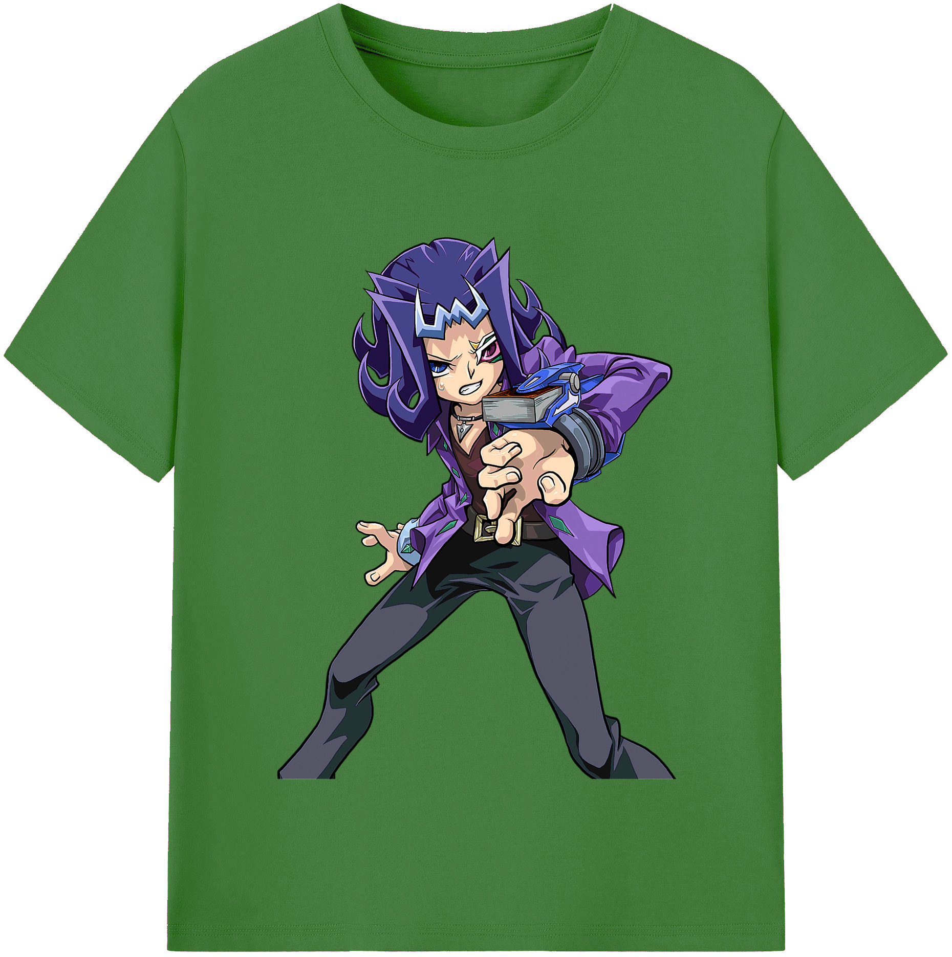 （画像用） 遊☆戯☆王 Yu-Gi-Oh! レディースカジュアルプリントTシャツ（綿100％）